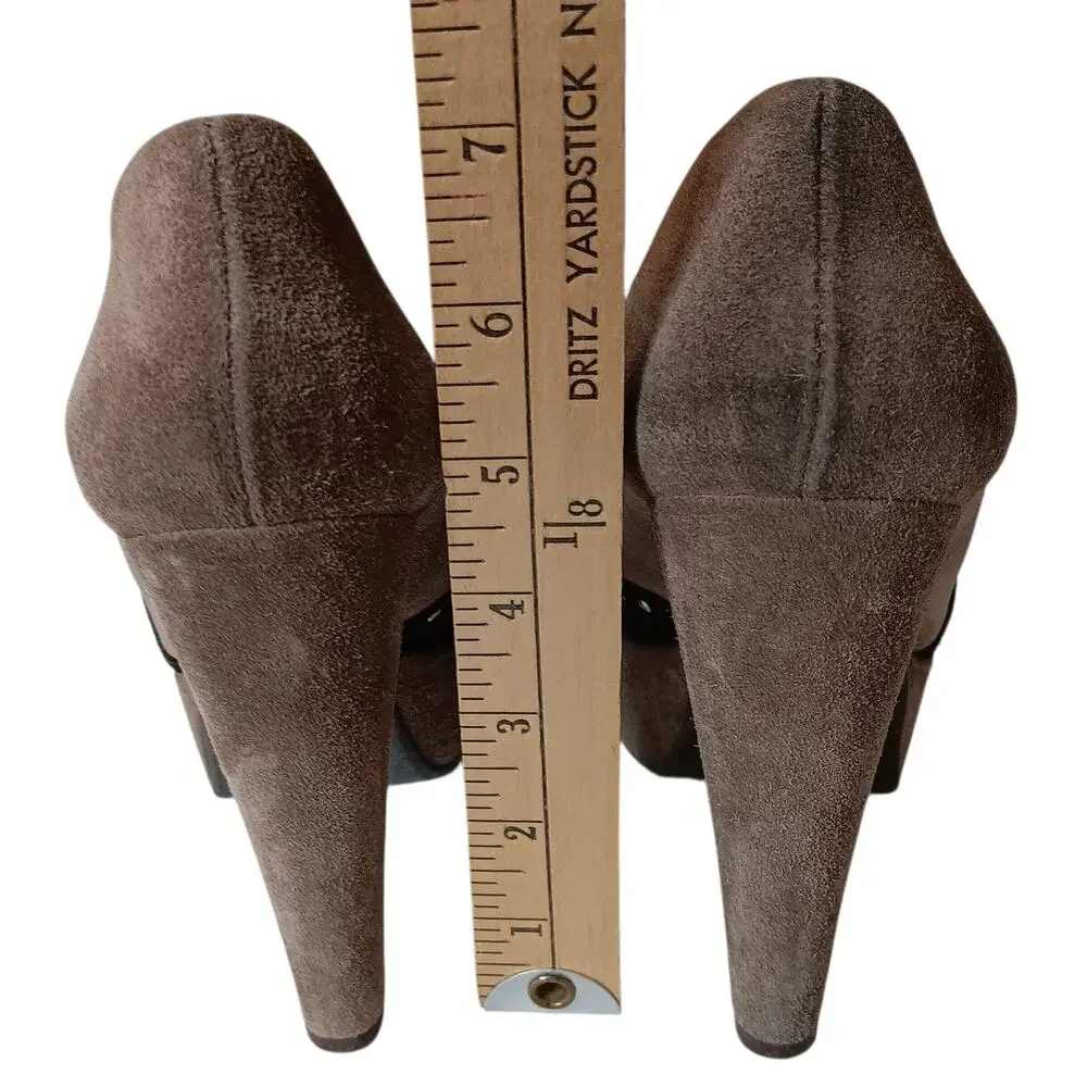 Retro Y2K Marni Platform Studded Suede High Heels 38 Punk Avant‎ Garde Coquette